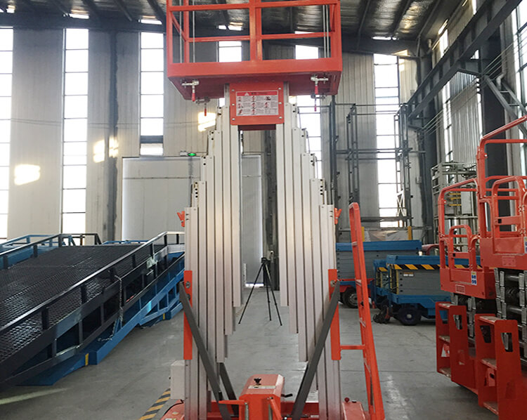 Double Mast Aluminum Alloy Lift Platform